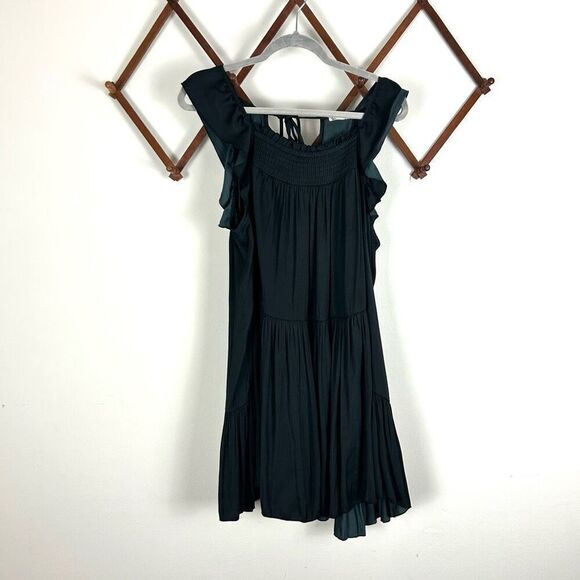FREE PEOPLE Want Your Love Dress Black Size EUC D114 - Picture 4 of 5